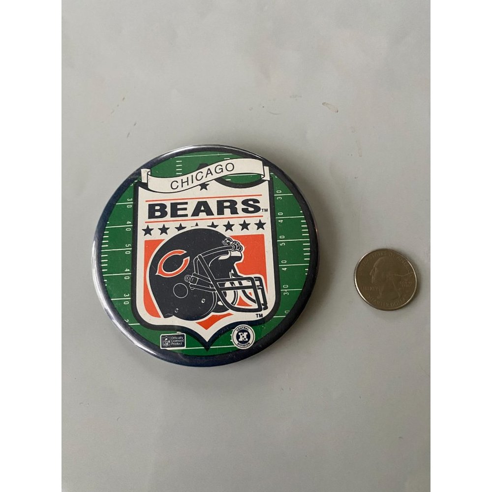 VINTAGE 1980’s NFL CHICAGO BEARS FOOTBALL TEAM -Large Button Pinback PAYTON